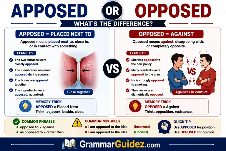 Apposed or Opposed