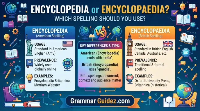 Encyclopedia and encyclopaedia
