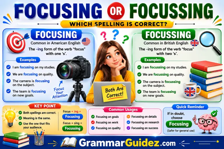 Focusing or Focussing