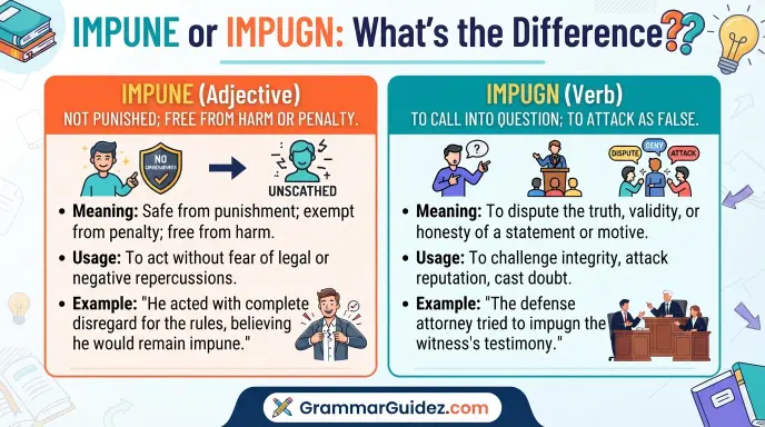 Impune or Impugn