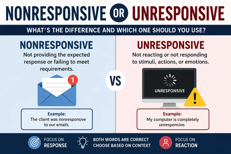 Nonresponsive or Unresponsive