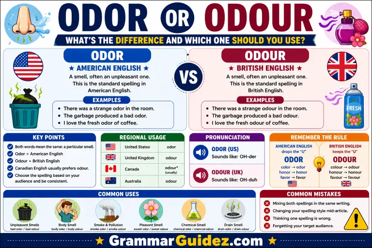 odor vs odour