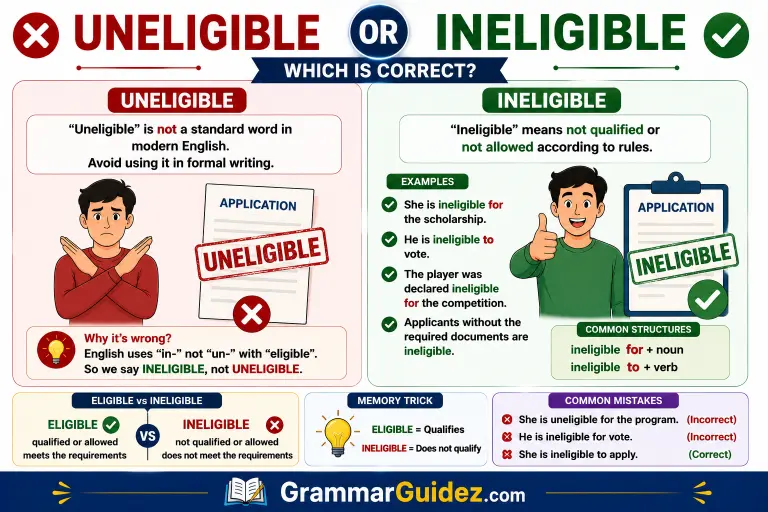 Uneligible or Ineligible