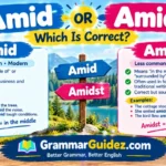 Amidst or Amid