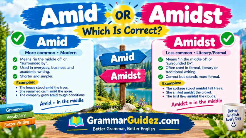Amidst or Amid