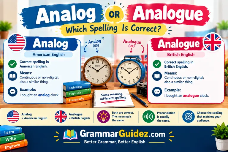 Analog or Analogue
