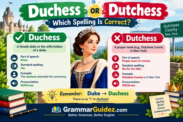 Duchess or Dutchess