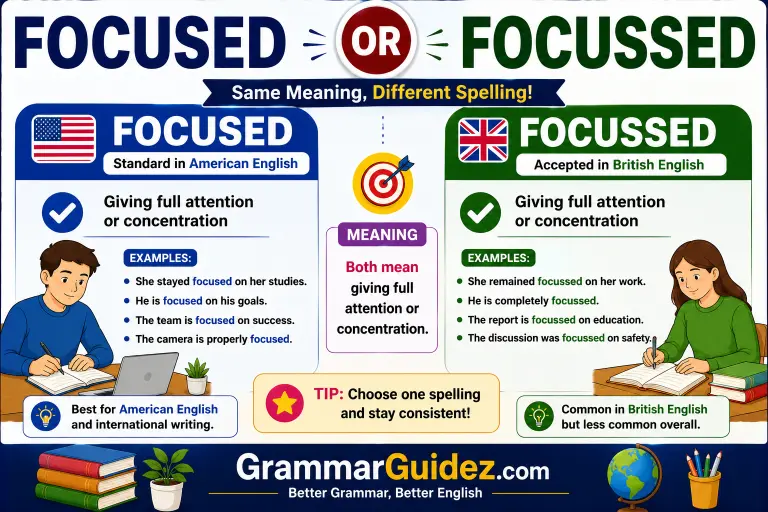 Focused or focussed