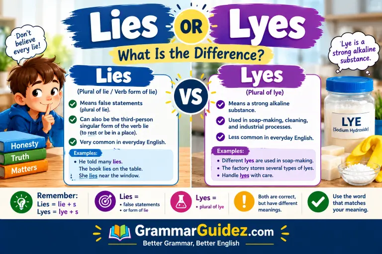 Lies or Lyes