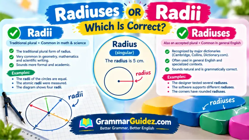 Radiuses or Radii