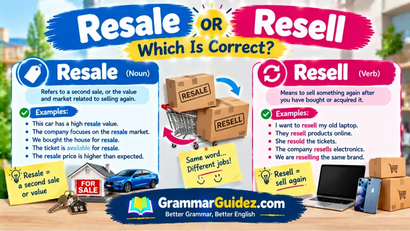 Resale or Resell