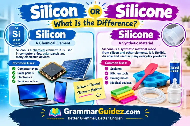 silicon and silicone