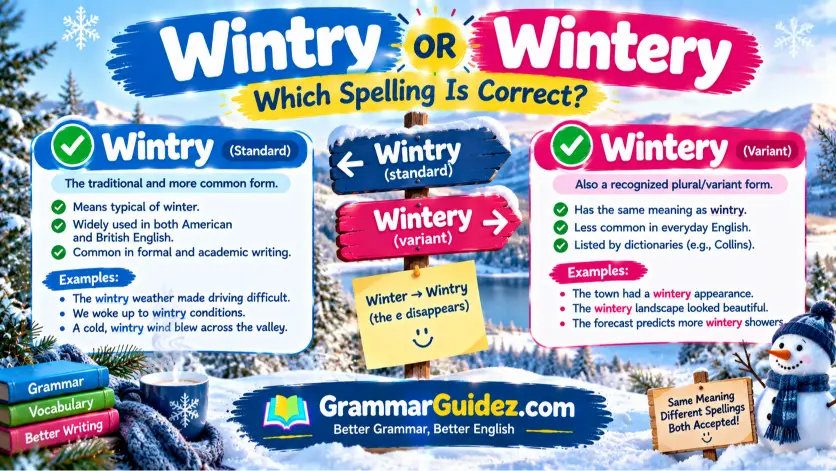 Wintry or Wintery