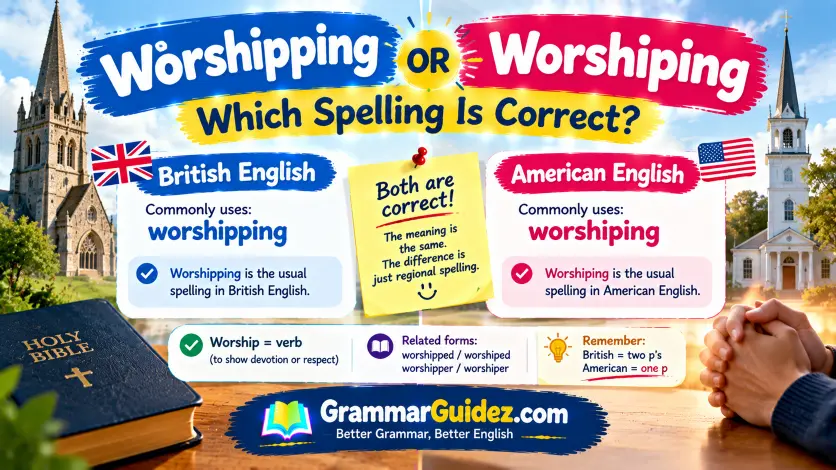 Worshipping or Worshiping